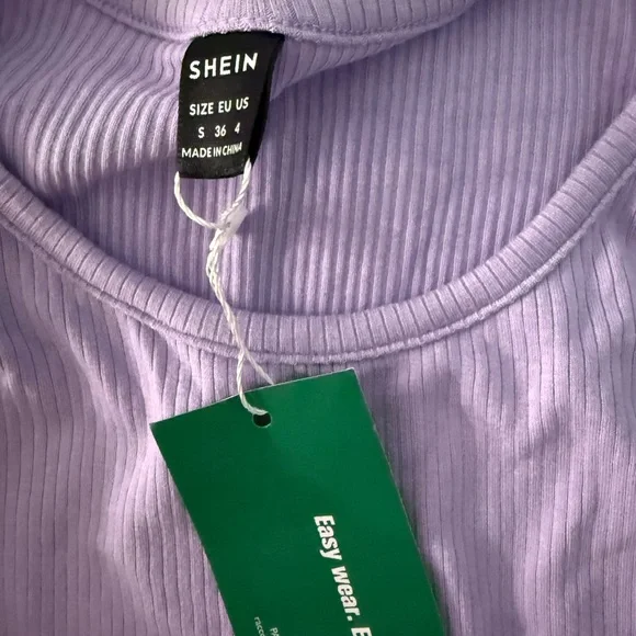 Purple Ribbed Tank Top - Picture 2 of 3